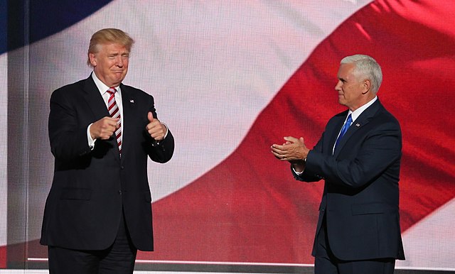 Donald Trump and Mike Pence at Rally
