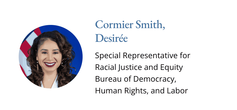 Desiree Cormier Smith on state department website
