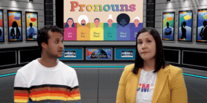 Navy instructional video with pronouns