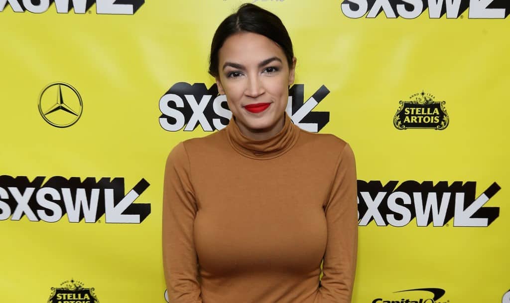 AUSTIN, TEXAS - MARCH 10:  Alexandria Ocasio-Cortez attends the 'Knock Down The House' Premiere during the 2019 SXSW Conference and Festival at the Paramount Theatre on March 10, 2019 in Austin, Texas.  (Photo by Gary Miller/FilmMagic)