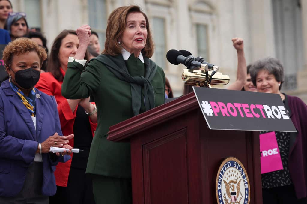 Nancy Pelosi making pro-abortion speech