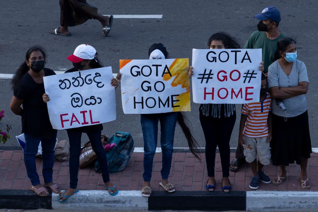 Sri Lanka protesters