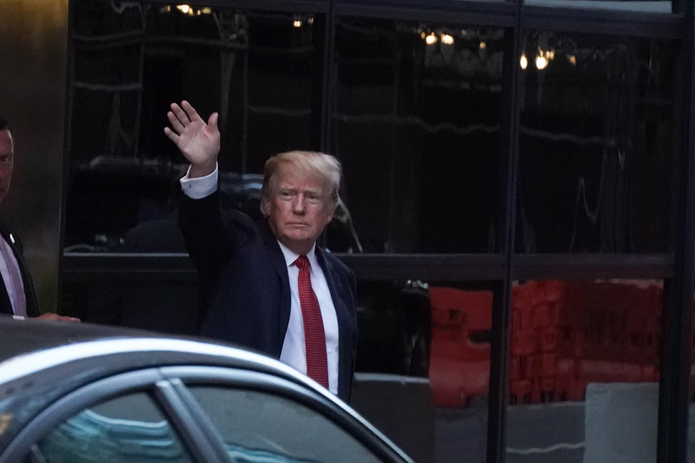 NEW YORK, NY - AUGUST 16: Former U.S. President Donald Trump leaves Trump Tower in Manhattan on August 16, 2021 in New York City.   (Photo by David Dee Delgado/Getty Images)