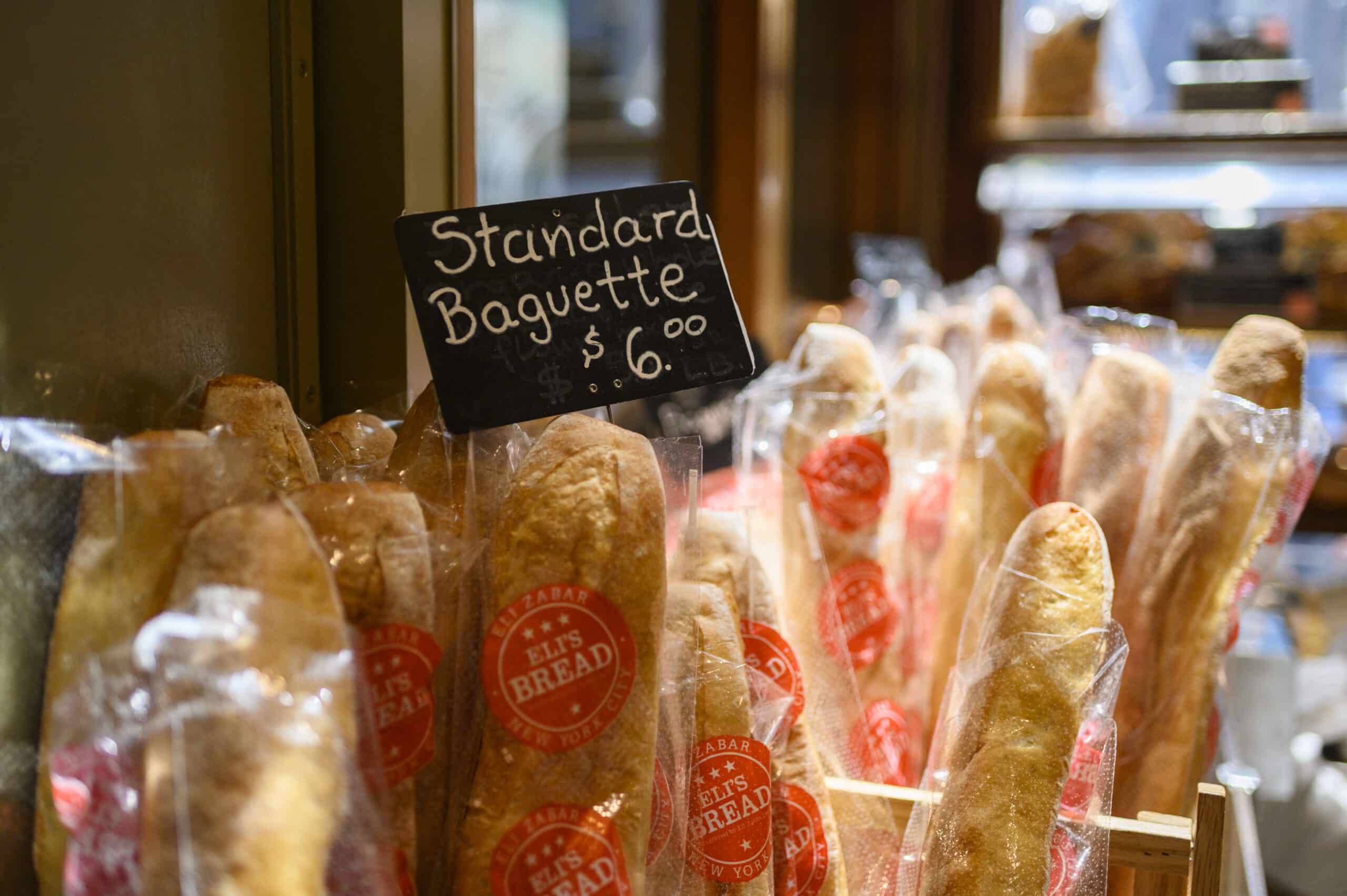Baguettes are sold at a supermarket on July 13, 2022 ,in New York City. - US consumer price inflation surged 9.1 percent over the past 12 months to June, the fastest increase since November 1981, according to government data released on July 13. Driven by record-high gasoline prices, the consumer price index jumped 1.3 percent in June, the Labor Department reported. (Photo by ANGELA WEISS / AFP) (Photo by ANGELA WEISS/AFP via Getty Images)