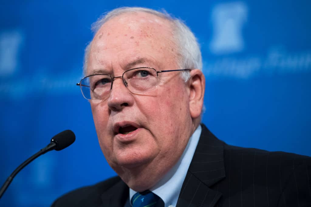 Kenneth Starr, former independent counsel, participates in a discussion at The Heritage Foundation titled "The Power and Limits of Special Counsels," on October 9, 2018.