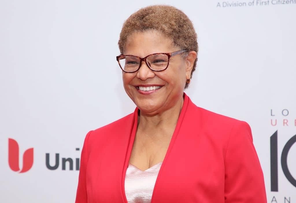 BEVERLY HILLS, CALIFORNIA - JUNE 30: Congresswoman Karen Bass attends the Los Angeles Urban League Honors Civil Rights Leader Reverend James Lawson at the 47th Annual Whitney M. Young, Jr. Awards Dinner at
The Beverly Hilton on June 30, 2022 in Beverly Hills, California. (Photo by Robin L Marshall/Getty Images)
