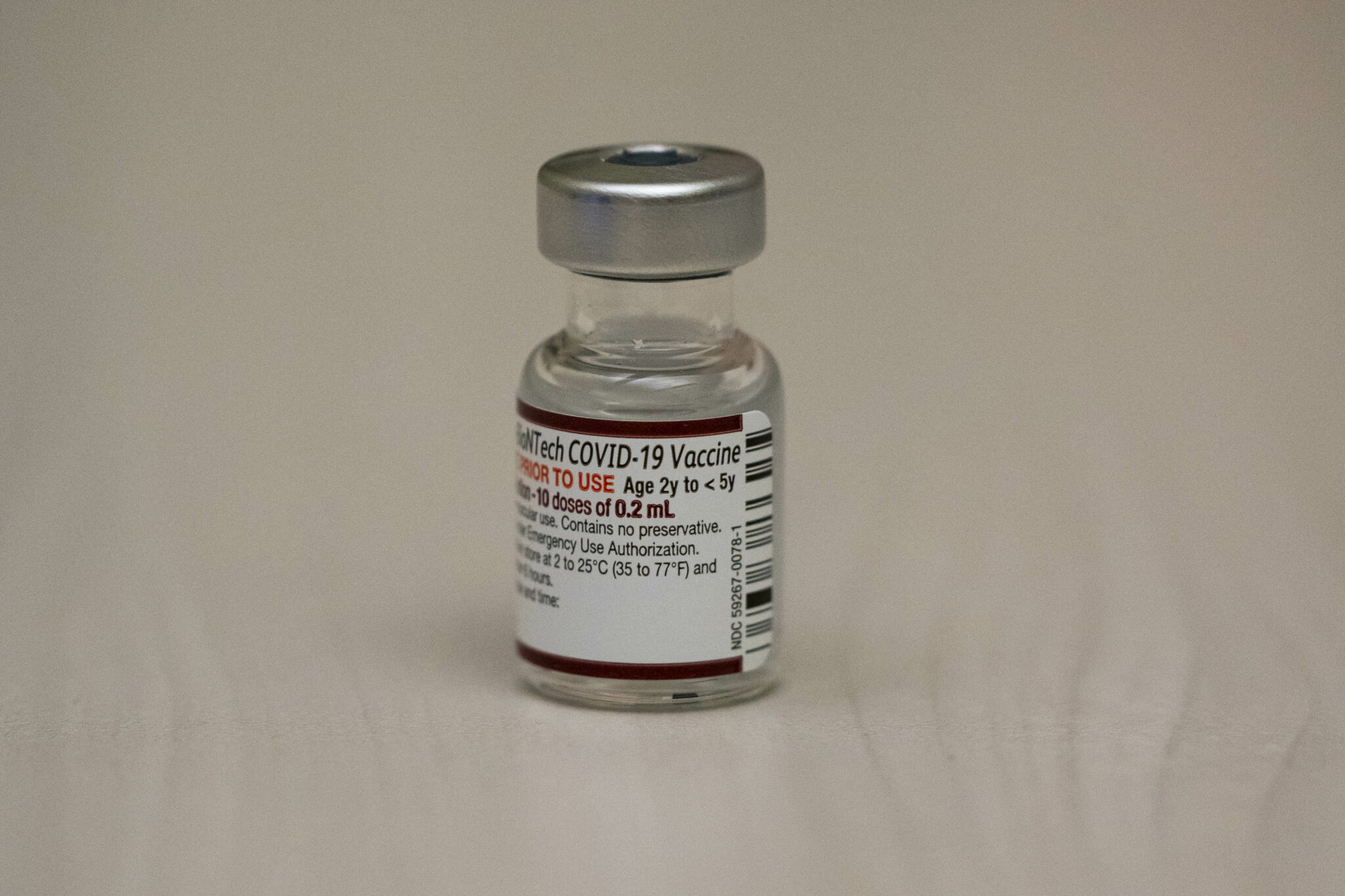 SEATTLE, WA - JUNE 21: A vial of the Pfizer Covid-19 vaccine, labeled for ages 2 to 5 during research but still acceptable for children below age 2, is seen at UW Medical Center - Roosevelt on June 21, 2022 in Seattle, Washington. Covid-19 vaccinations for children younger than 5 began today across the U.S.  (Photo by David Ryder/Getty Images)Washington. Covid-19 vaccinations for children younger than 5 began today across the U.S.  (Photo by David Ryder/Getty Images)