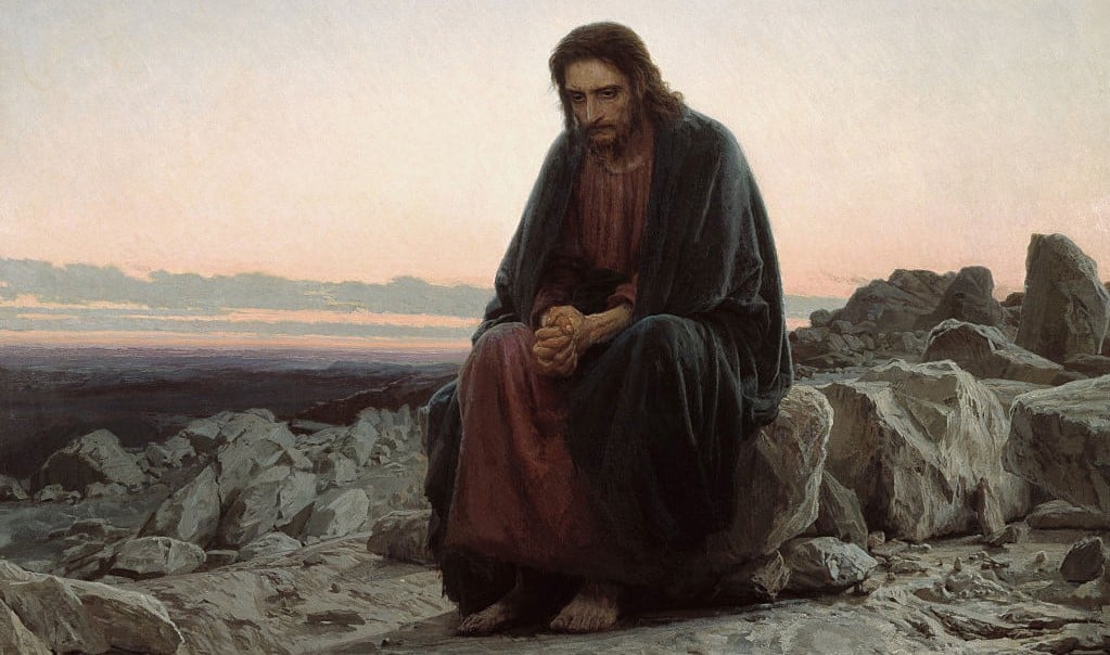 Ivan Nikolaevich Kramskoi (Russian, 1837?1887), Christ in the Wilderness, 1872, oil on canvas, 210 x 180 cm (82.7 x 70.9 in), Tretyakov Gallery, Moscow, Russia. (Photo by VCG Wilson/Corbis via Getty Images)