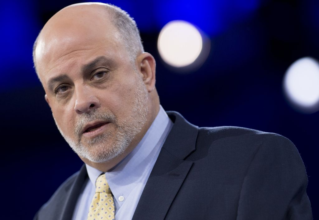 Conservative talk-show host Mark Levin speaks during the annual Conservative Political Action Conference (CPAC) 2016 at National Harbor in Oxon Hill, Maryland, outside Washington, March 4, 2016. (Photo by SAUL LOEB / AFP) (Photo by SAUL LOEB/AFP via Getty Images)