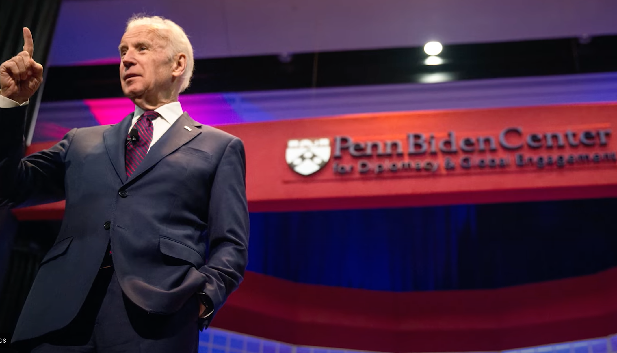 Joe Biden at Penn Biden Center (screenshot)