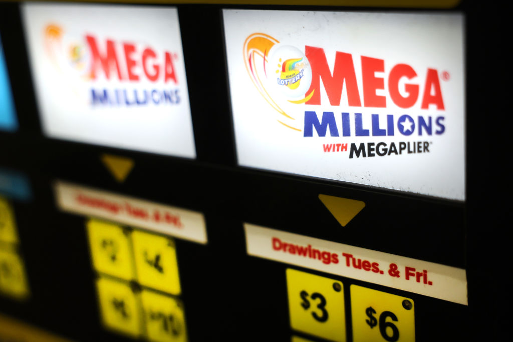 CHICAGO, ILLINOIS - JANUARY 09: A lottery ticket vending machine offers Mega Millions tickets for sale on January 09, 2023 in Chicago, Illinois. The estimated value of Tuesday's Mega Millions drawing is $1.1 Billion.  (Photo by Scott Olson/Getty Images)